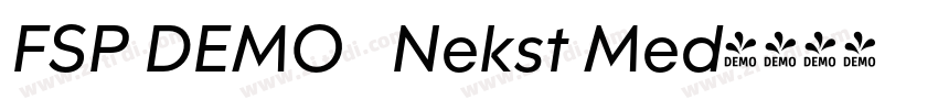 FSP DEMO   Nekst Med字体转换
